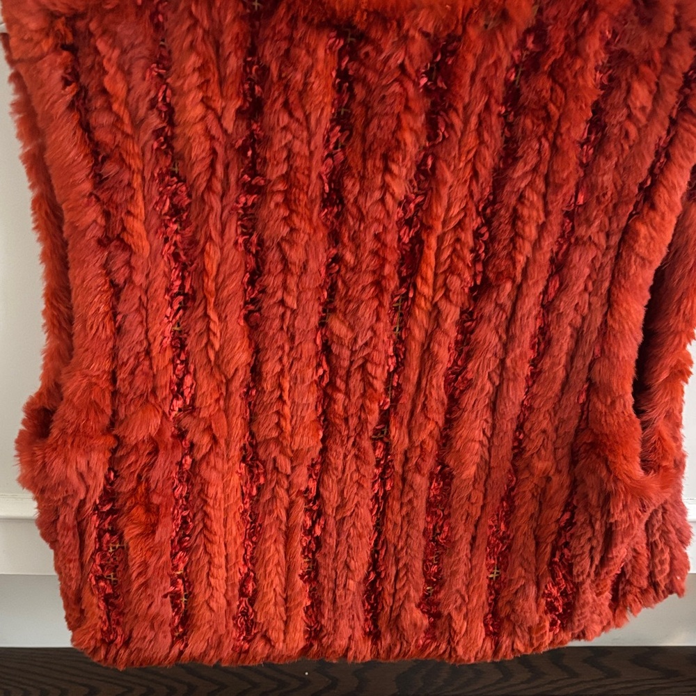 Rust Orange Fur Vest - Picture 4 of 5